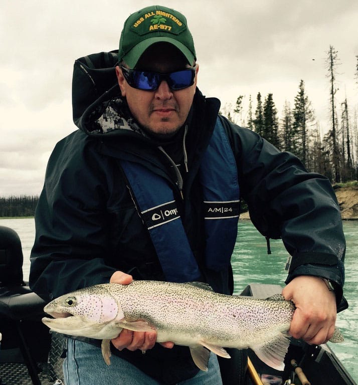 Man going fishing